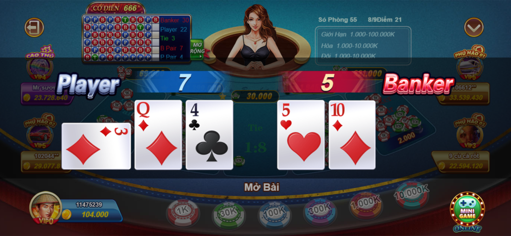 Luật Chơi Baccarat