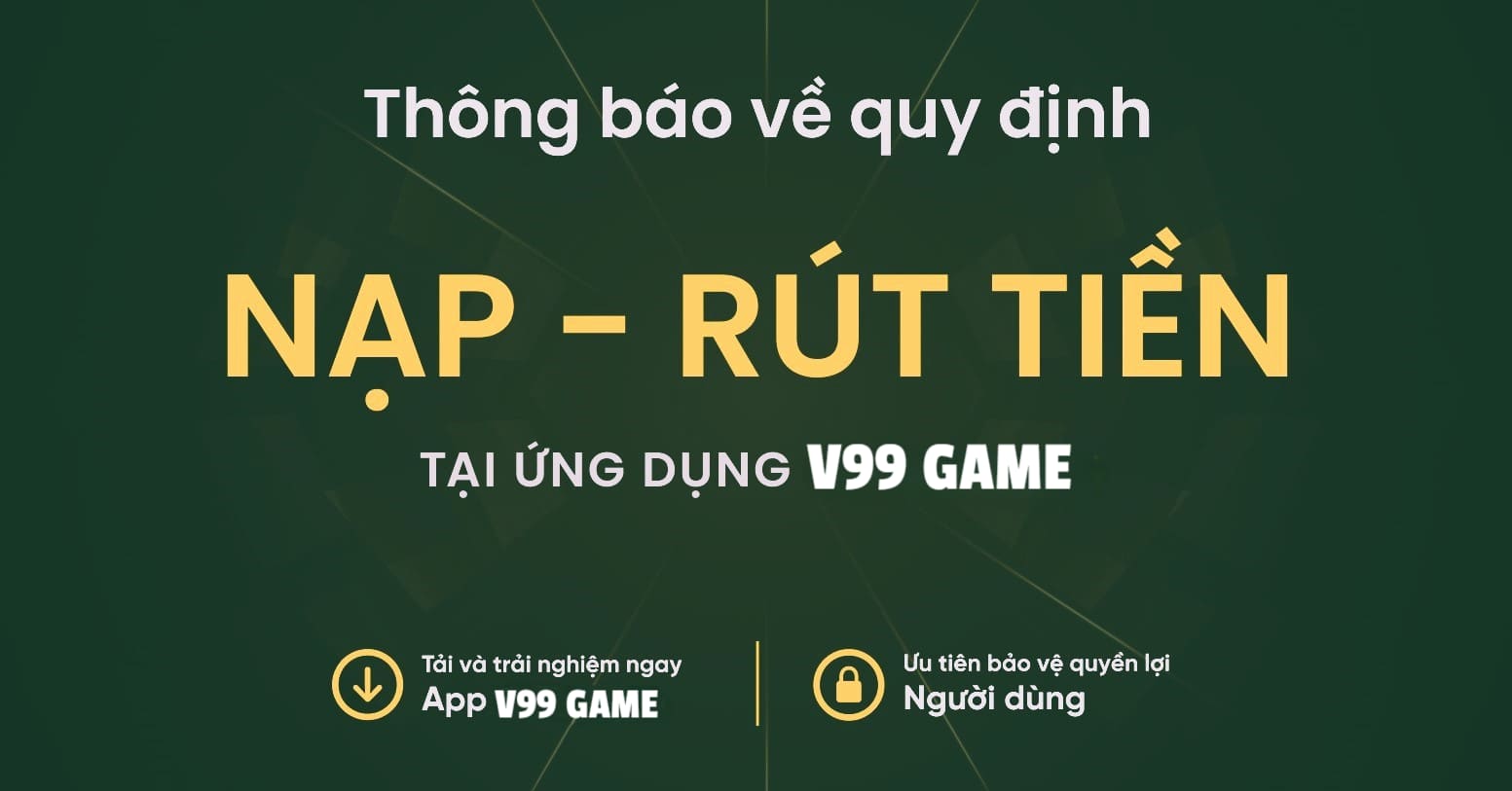 Hướng Dẫn Nạp Tiền và Rút Tiền Trong Game V99