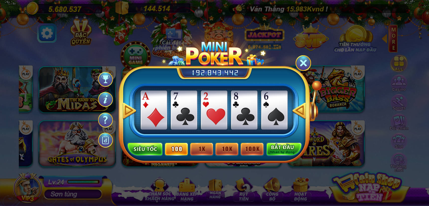 Khám Phá Trò Chơi Mini Poker Tại V99Game